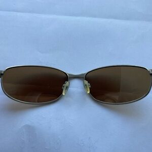 Silver Sunglasses with Brown Lenses